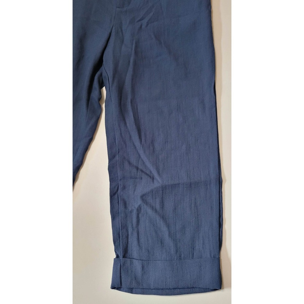 NWT Halara High Waisted Cropped Linen-Feel Pants - Picture 6 of 6
